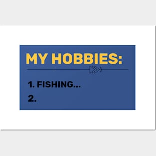 Fishing Is My Hobby Angler Fishing Posters and Art